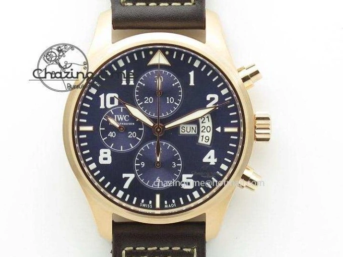 MIROTIME 0125 Popular Big Pilot Real PR IW502706 RG YLF 1:1 Best Edition Brown Dial On Calfskin Strap A 7223